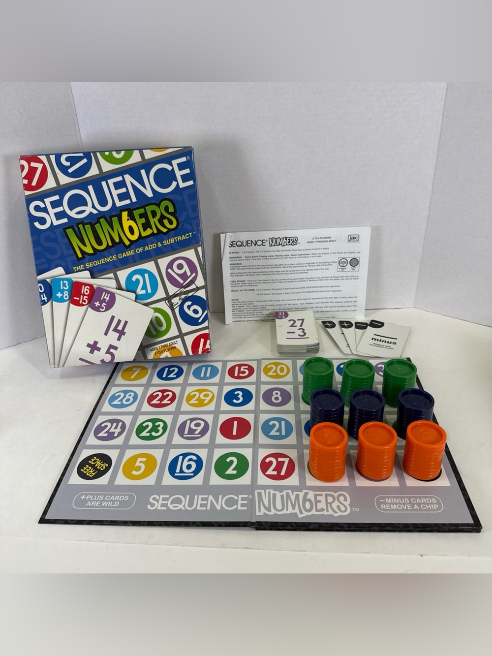 Sequence Numbers Board Game 2008 Jax Homeschool Math Facts Numbers Complete 8012